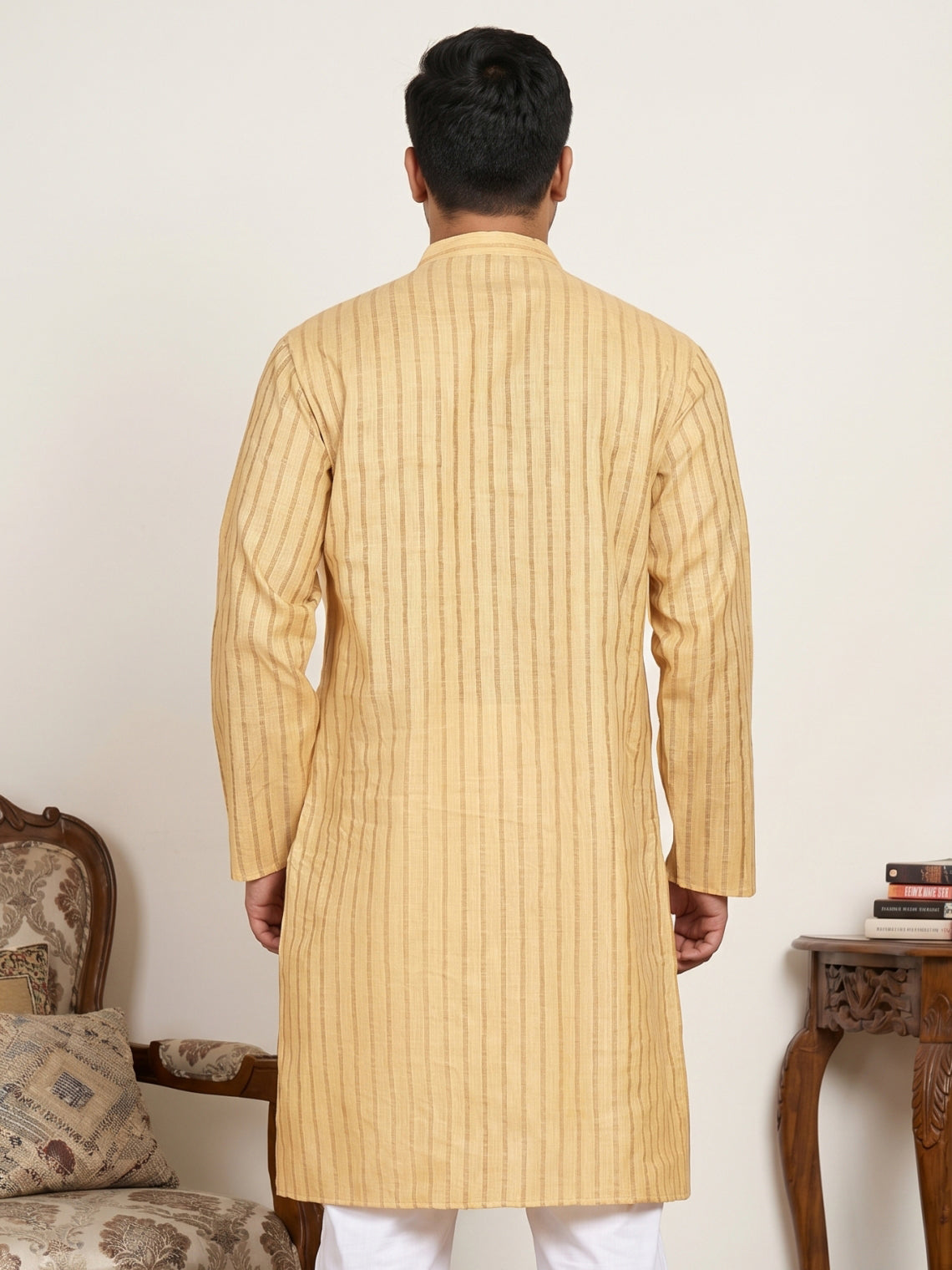Men's Cotton Striped Kurta