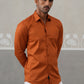 Satin Lycra Solid Casual Shirt for Men ( RDSH 008Orange )