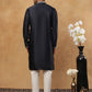 Silk Blend Floral Embroidered Kurtas ( HOPKO 005Navy )  [RT] [O-5]