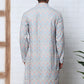 Viscose Rayon Self-Design Embroidered Kurtas ( ANMKO 278Blue )  [RT] [M-6]