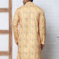 Men's Festive Sequins & Thread Work Kurtas ( ANMKO 288Yellow )  [RT] [C-3]