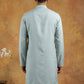 Silk Blend Embroidered Kurta for Men ( 65KO 5602Sky ) [FF] [G-4]