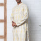 Thread Work & Printed Silk Blend Kurtas ( ANMKO 279Yellow )  [RT] [L-3]