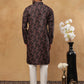 Cotton Blend Floral Printed Kurtas ( HOPKO 013Black )  [RT] [O-4]
