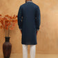 Festive Silk Blend Embroidered Kurta ( HOPKO 017Navy )  [RT] [P-7]