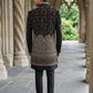 Men’s Black Embroidered Indo-Western Set ( 50JIND 130Black S )