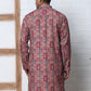 Thread Work & Printed Cotton Blend Kurtas ( ANMKO 297Maroon )  [RT] [D-3]