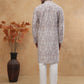 Men's Cotton Blend Paisley Printed Kurta ( HOPKO 001Brown )  [RT] [O-2]