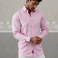 Satin Lycra Solid Casual Shirt for Men ( RDSH 008Pink )