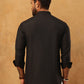 Solid Casual Short Kurta for Men ( ANMKO 304Black )
