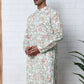 Floral Print Kurtas with Thread Work Embroidery ( ANMKO 284Pista ) [RT] [H-4]
