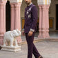 Deer Embroidered Japanese Fabric Indo-Western Set