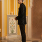 Men’s Embroidered Indo-Western Set ( 50JIND 132Black S )