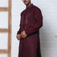 Men Silk Blend Festive Embroidered Kurtas ( ANMKO 286Maroon )  [RT] [M-6]