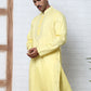 Embroidered Silk-Blend Kurtas ( ANMKO 292Yellow )