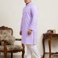 Floral Printed Kurta with Pyjama for Men