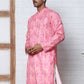 Men's Festive Sequins & Thread Work Kurtas ( ANMKO 288Pink )  [RT] [C-3]