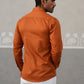 Satin Lycra Solid Casual Shirt for Men ( RDSH 008Orange )