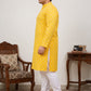 Floral Printed Kurta with Pyjama for Men