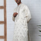 Silk Blend Ethnic Embroidered Kurtas ( ANMKO 296Off-White )