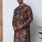 Cotton Blend Floral Printed Kurtas ( ANMKO 294Coffee )  [RT] [M-5]