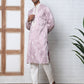 Men Silk Blend Ethnic Embroidered Kurtas ( HOPKO 012Purple )  [RT] [P-3]
