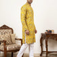 Silk Blend Floral Embroidered Kurta Pyjama Set