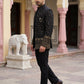 Men's Velvet Embroidered Indo-Western Set