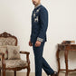 Deer Embroidered Japanese Fabric Indo-Western Set