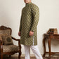 Floral Printed Kurta with Pyjama for Men
