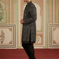 Men Black Embroidered Indo-Western Set ( 50JIND 124Black S )