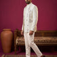 Men Cotton Blend Floral Embroidered Indo-Western Set
