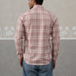 Cotton Checked Casual Shirt for Men ( RDSH 034Peach )