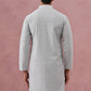 Silk Blend Embroidered Kurtas ( ANMKO 301Silver )  [RT] [L-6]