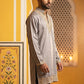 Cotton Blend Embroidered Kurta for Men ( 65KO 5634 Brown )