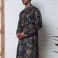 Cotton Blend Floral Printed Kurtas ( ANMKO 294Navy )  [RT] [M-5]