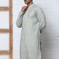 Viscose Rayon Self-Design Embroidered Kurtas ( ANMKO 278Green )  [RT] [M-6]