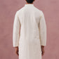 Silk Blend Embroidered Kurtas ( ANMKO 301Cream )  [RT] [L-6]