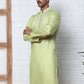 Embroidered Silk-Blend Kurtas ( ANMKO 292Green )