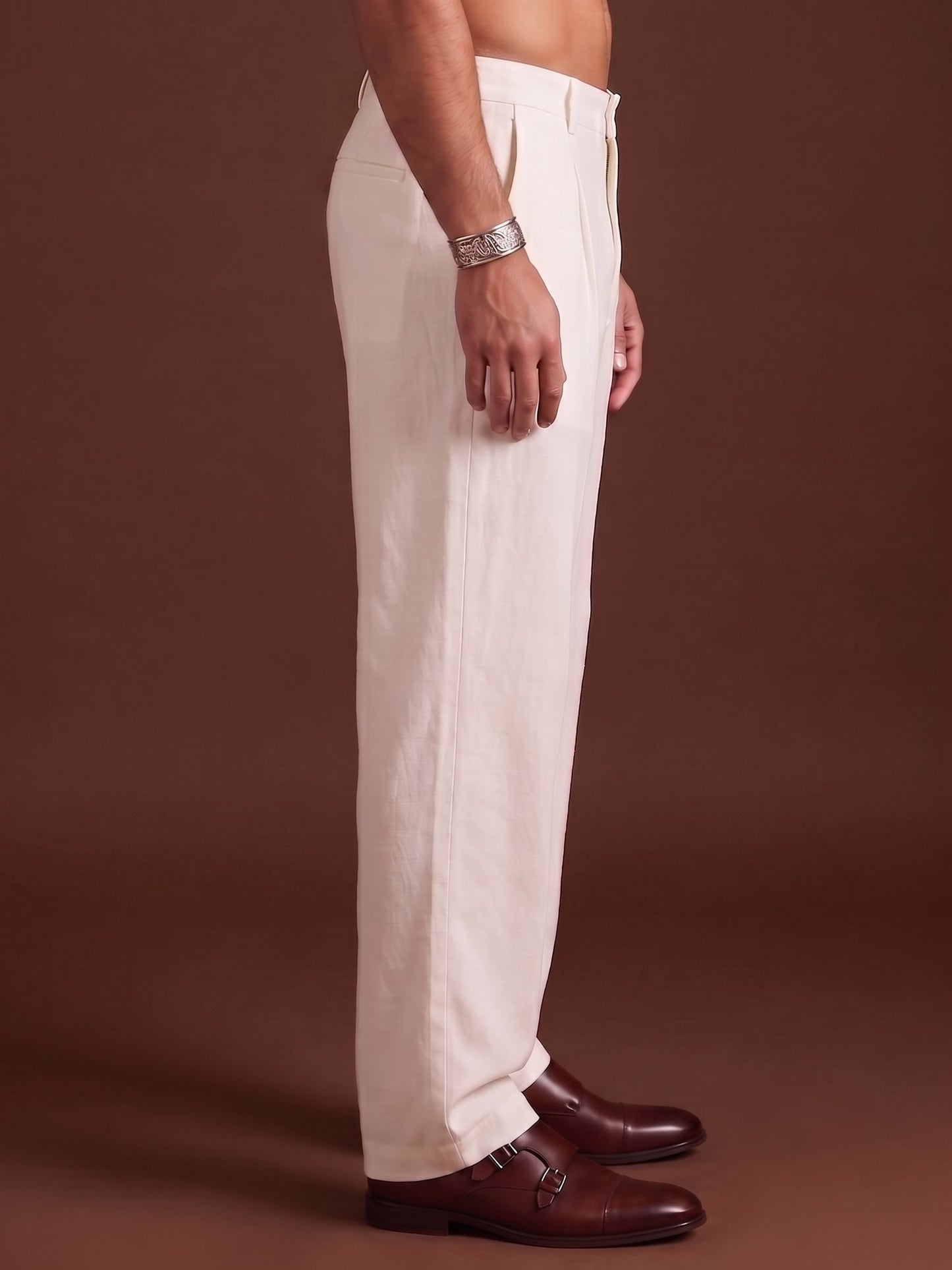Men Straight Fit Korean Pants