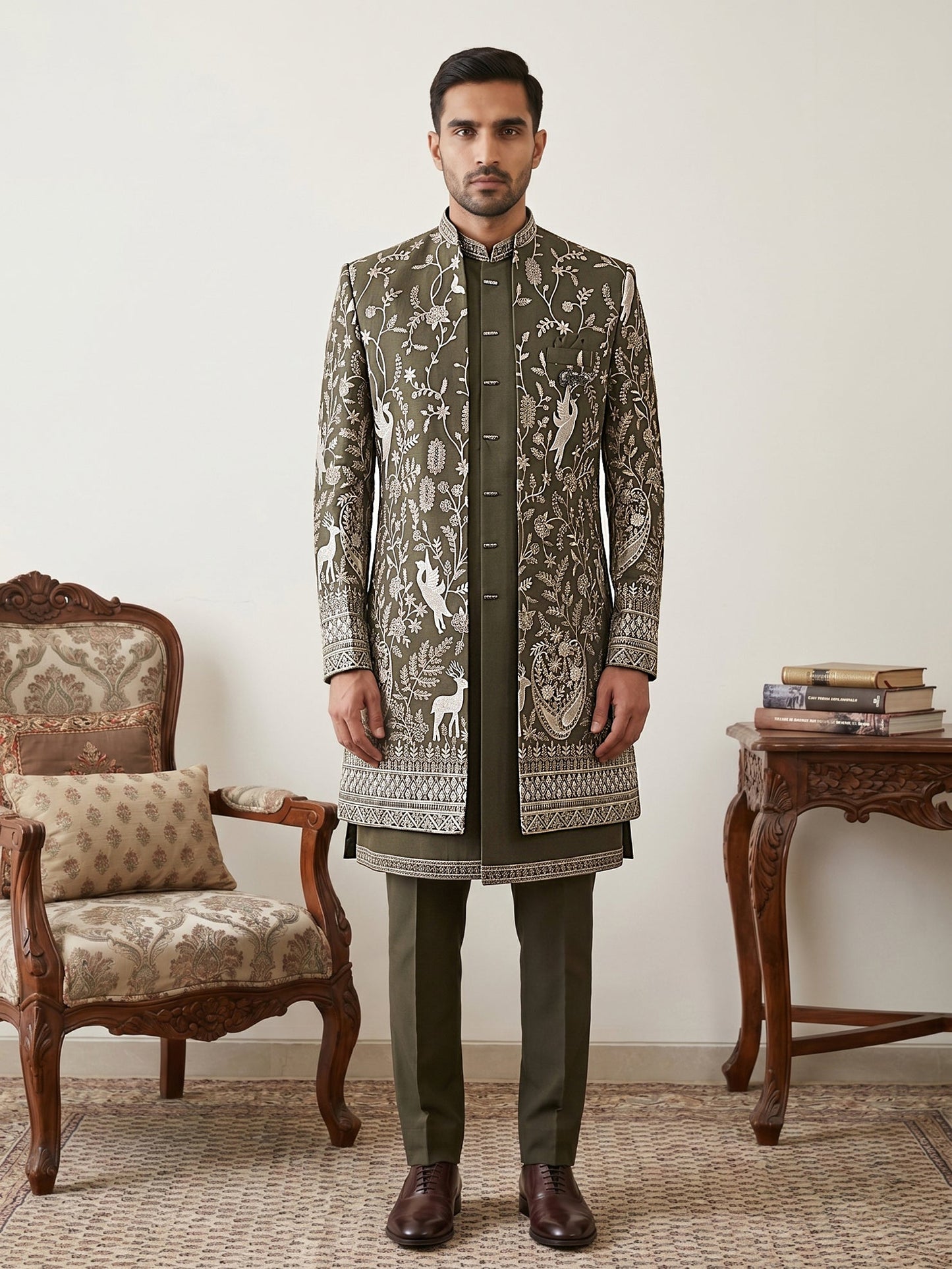 Men's Premium Japanese Fabric Indo-Western Set