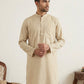 Solid Cotton Kurta for Men ( KO 5144Beige )
