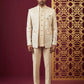 Silk Blend Floral Embroidered Indo-Western Set