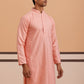 Silk Blend Embroidered Kurtas ( ANMKO 301Peach )  [RT] [L-6]
