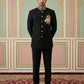 Japanese Embroidered Indo-Western Set ( 50JIND 156Black S )