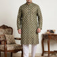 Floral Printed Kurta with Pyjama for Men