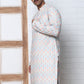 Viscose Rayon Self-Design Embroidered Kurtas ( ANMKO 278White )  [RT] [M-6]