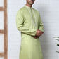 Embroidered Silk-Blend Kurtas ( ANMKO 292Green )