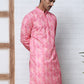 Men's Festive Sequins & Thread Work Kurtas ( ANMKO 288Pink )  [RT] [C-3]