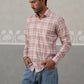 Cotton Checked Casual Shirt for Men ( RDSH 034Peach )